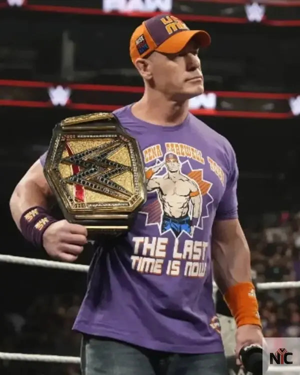 John Cena Monday Night RAW Purple T-Shirt NYC Jackets