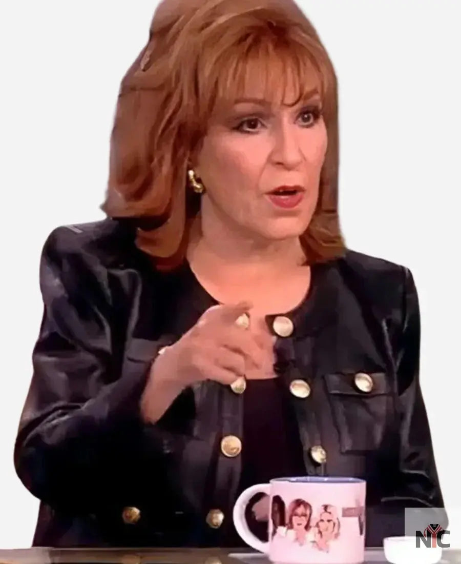 Joy Behar The View 2025 Leather Jacket NYC Jackets