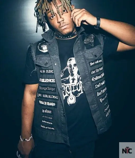 Juice Wrld Black Vest NYC Jackets