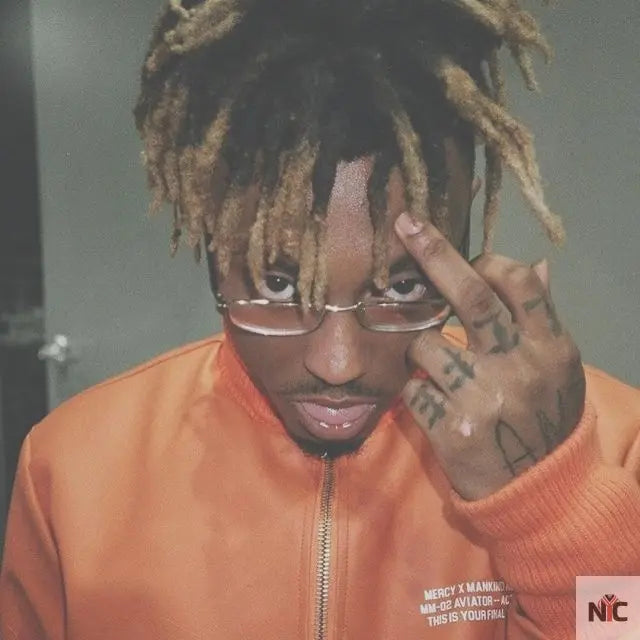 Juice Wrld Orange Aviator Jacket NYC Jackets