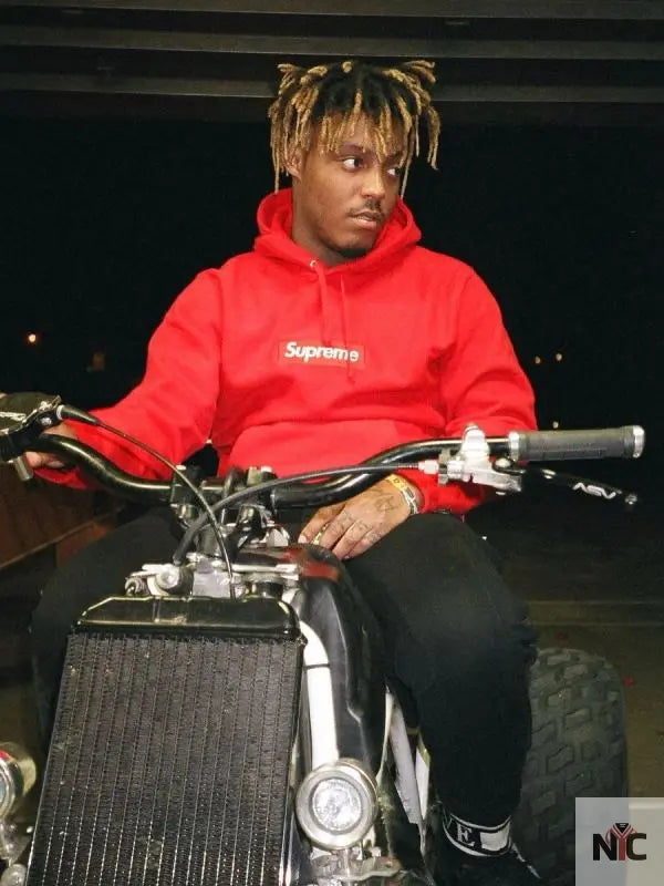 Juice Wrld Supreme Red Hoodie NYC Jackets