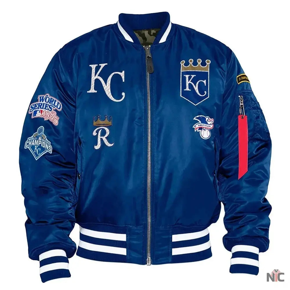 Kansas City Royals Bomber MA-1 Jacket NYC Jackets