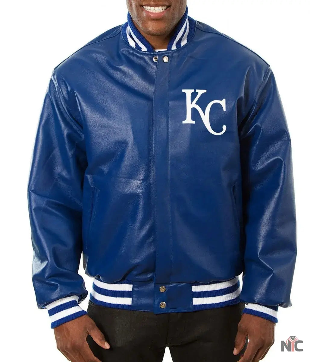 Kansas City Royals Letterman Leather Jacket NYC Jackets