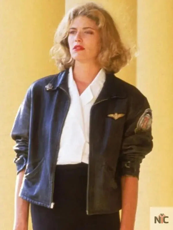 Kelly McGillis Top Gun Leather Jacket NYC Jackets
