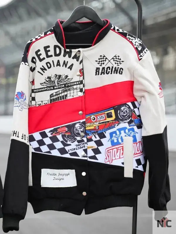 Kristin Juszczyk Indy 500 Cotton Racing Jacket NYC Jackets