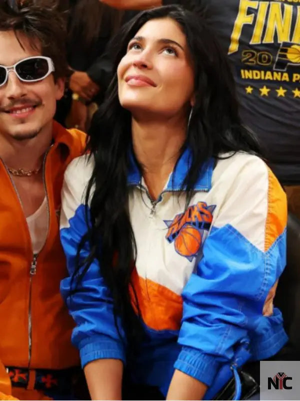 Kylie Jenner Knicks Game Vintage Jacket NYC Jackets