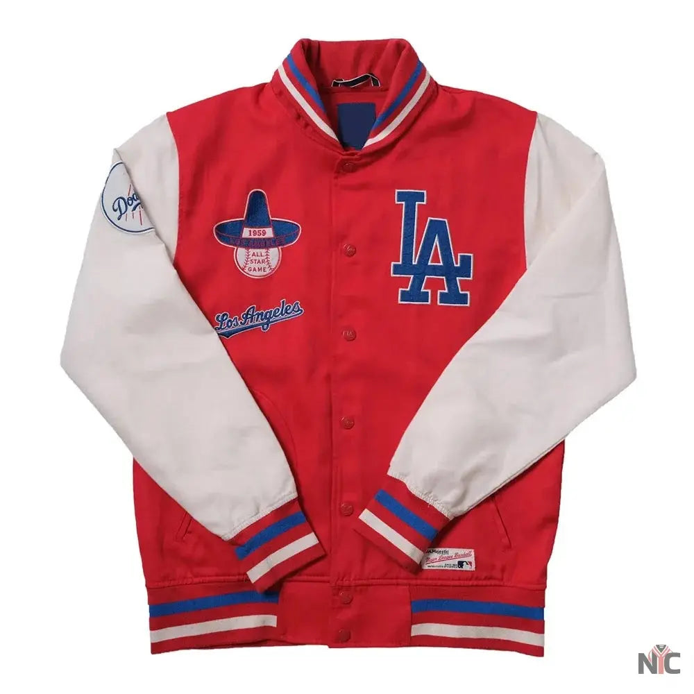 LA Dodgers 1959 and White Varsity Jacket NYC Jackets
