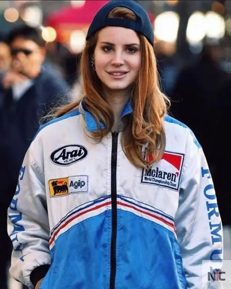 Lana Del Rey Mclaren Racer Jacket NYC Jackets