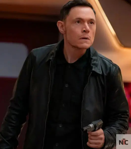 Lift 2024 Burn Gorman Black Leather Jacket NYC Jackets