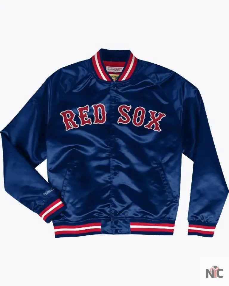 Lightweight Satin Jacket Boston Red Sox NYC Jackets