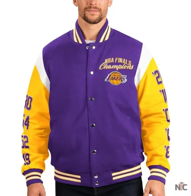 Los Angeles Lakers 17 Time Championship Varsity Jacket NYC Jackets
