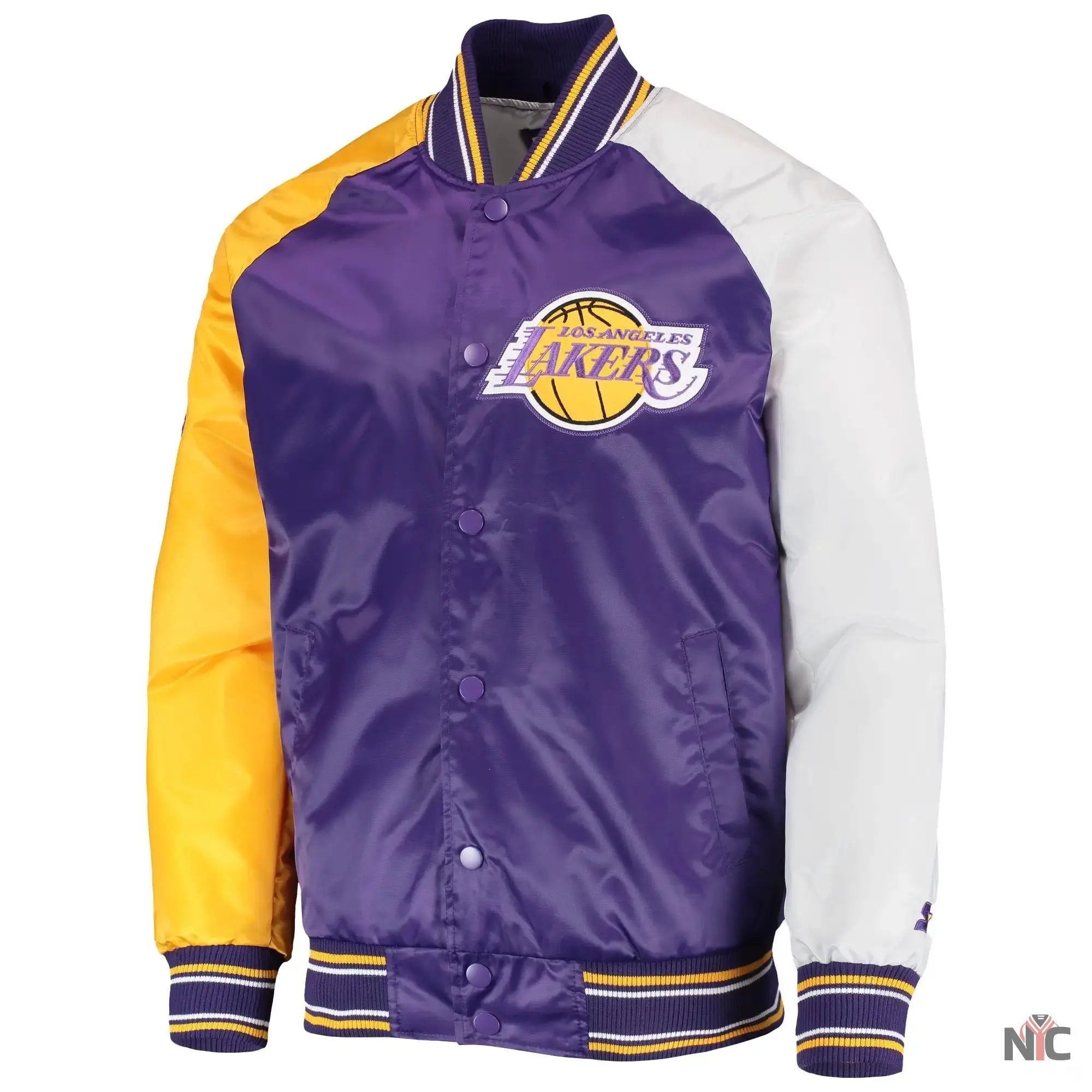 Los Angeles Lakers Reliever Multi Color Varsity Jacket NYC Jackets