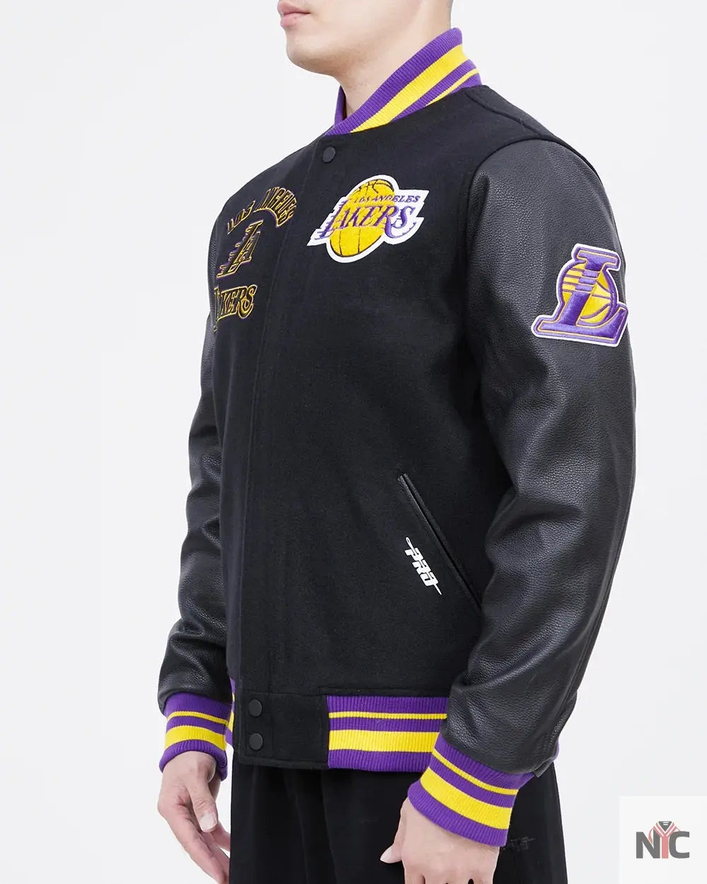 Los Angeles Lakers Retro Classic Rib Wool Varsity Jacket NYC Jackets