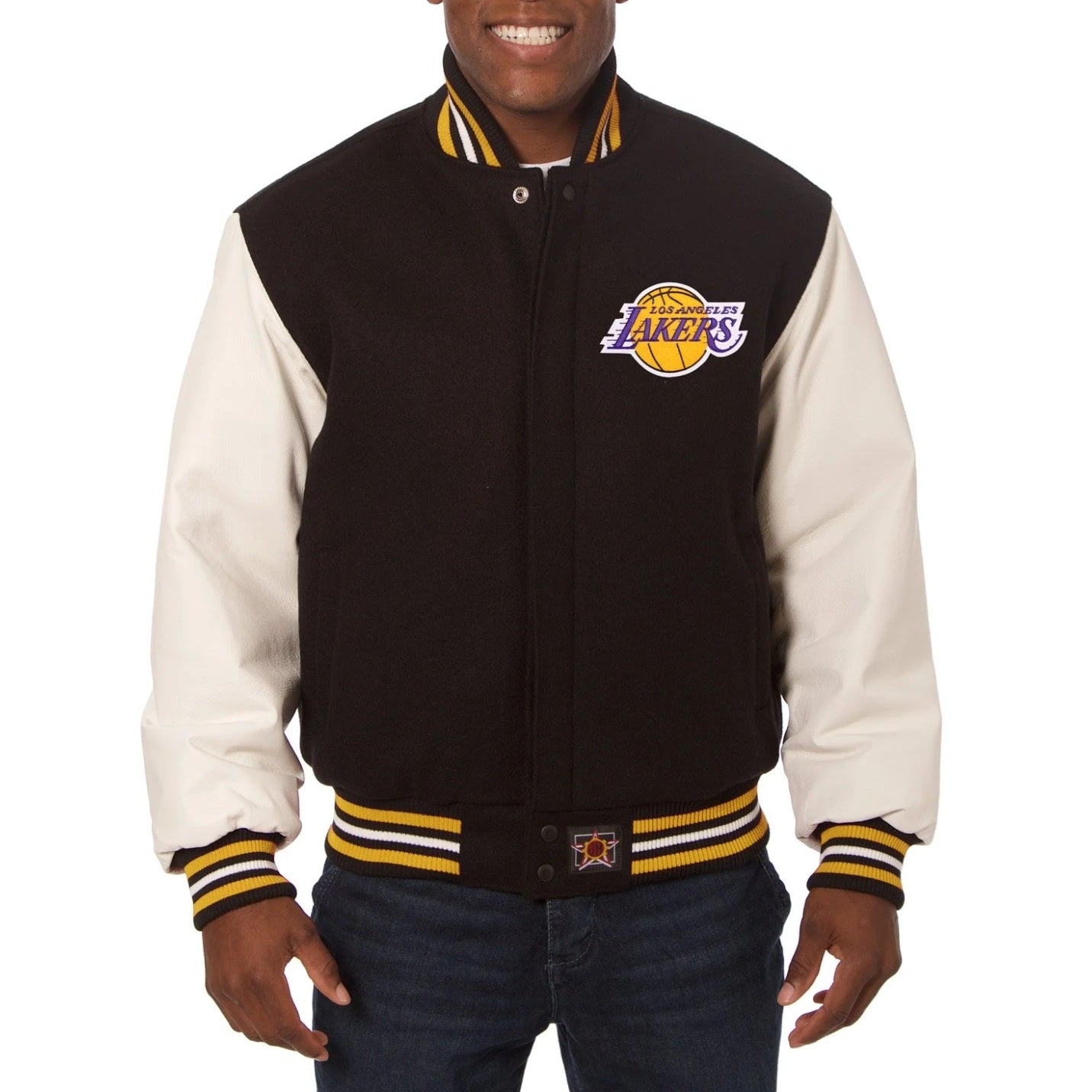 Los Angeles Lakers Domestic Wool And Leather Jacket