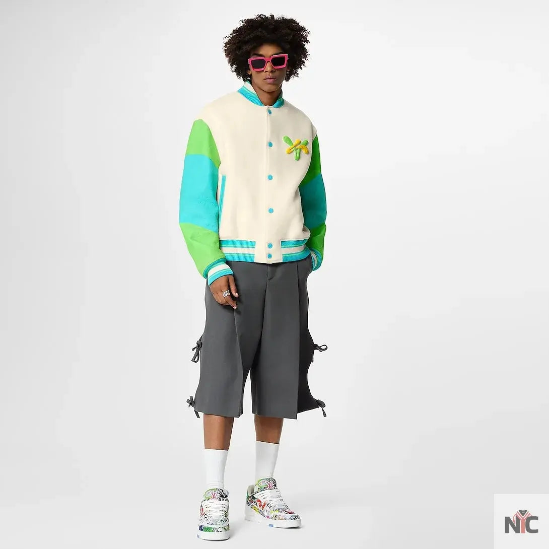 Louis Vuitton Rainbow Playground Varsity Blouson Jacket NYC Jackets