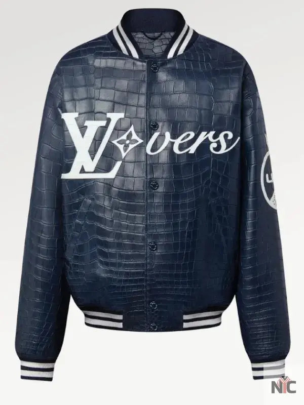 Louis Vuitton Vers 2024 Blue Varsity Jacket NYC Jackets