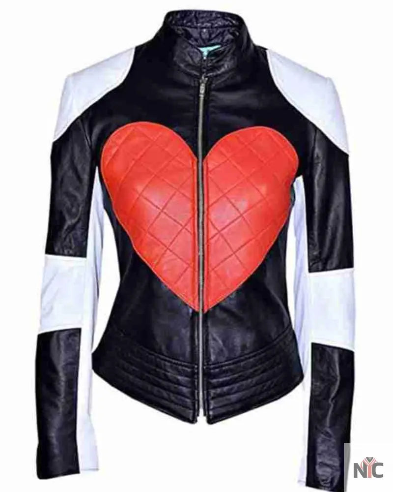 Love Heart Kylie Minogue Leather Jacket NYC Jackets