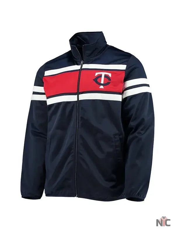 MLB Minnesota Twins Blue Track Jacket NYC Jackets