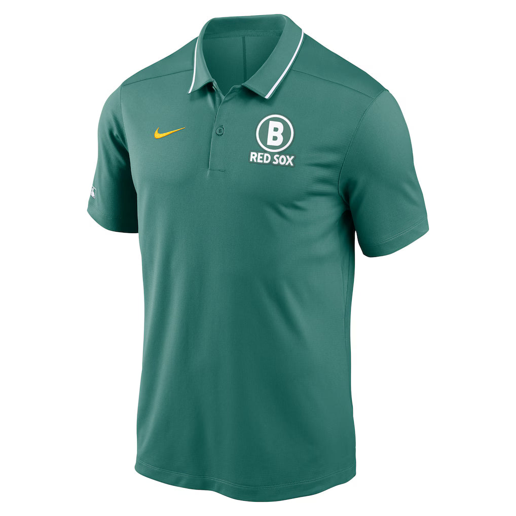 Men’s Boston Red Sox Nike Green Polo Shirt NYC Jackets