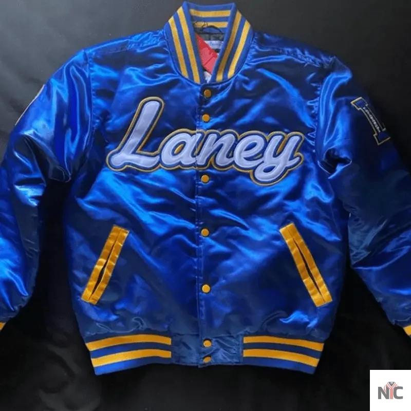 Michael Jordan Laney High School Satin Varsity Jacket NYC Jackets