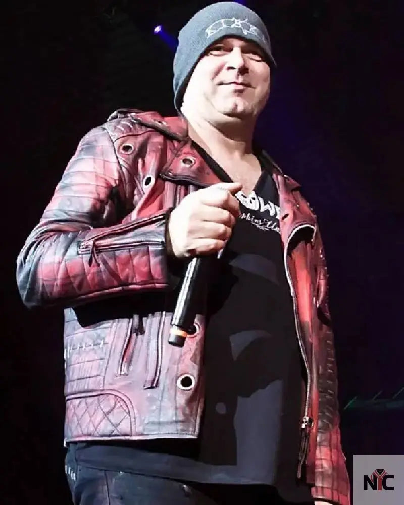 Michael Kiske Halloween Music Festival Red Leather Jacket NYC Jackets