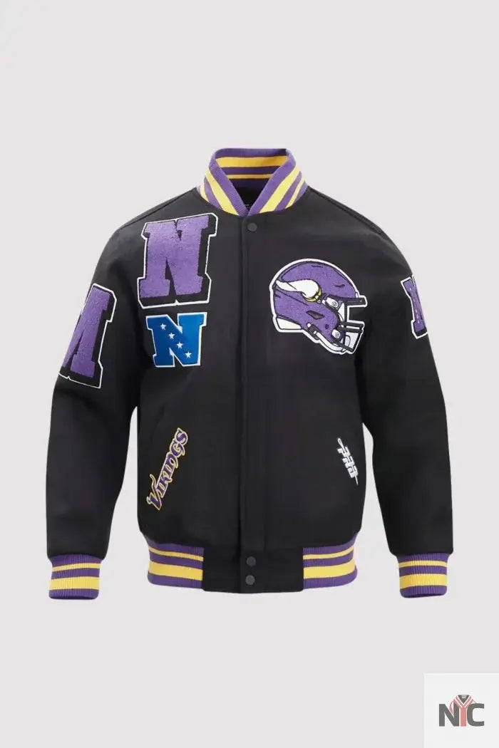 Minnesota Vikings Pro Standard Mashup Varsity Jacket NYC Jackets