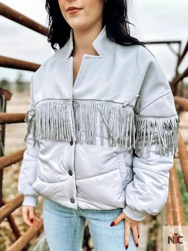 NFR Las Vegas 2024 Silver Bomber Jacket NYC Jackets