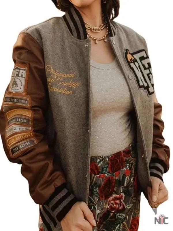 NFR Rodeo Las Vegas 2024 Varsity Bomber Jacket NYC Jackets