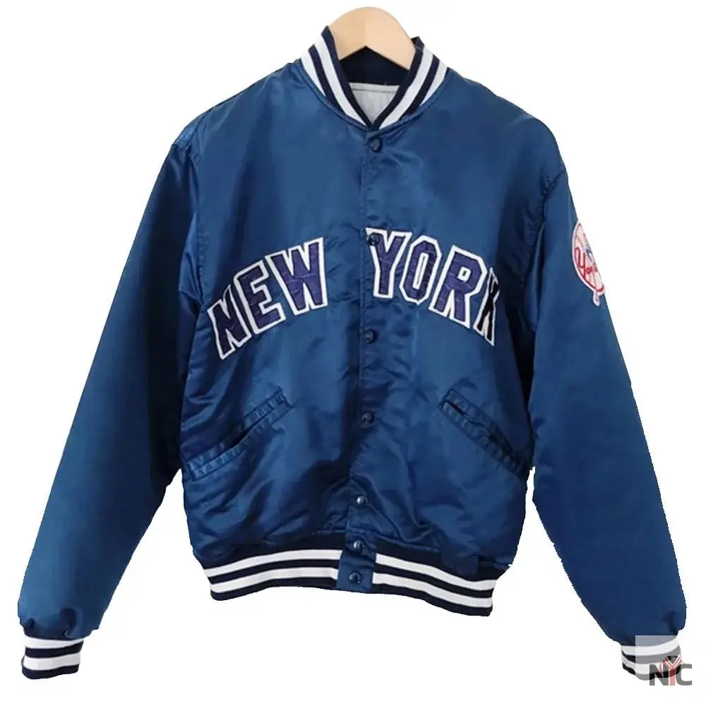 NY Yankees Dugout Satin Jacket NYC Jackets