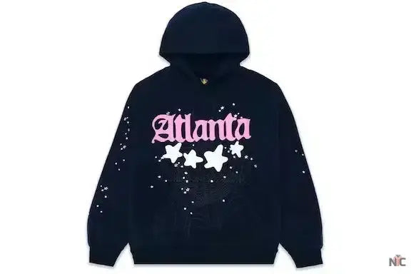 Navy Sp5der Atlanta Hoodie NYC Jackets