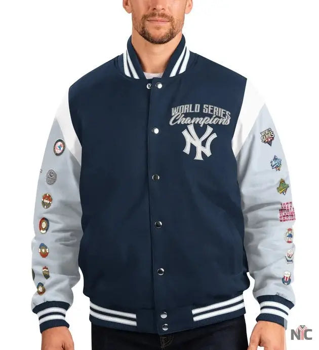 New York Yankees 27 Time World Series Varsity Jacket NYC Jackets
