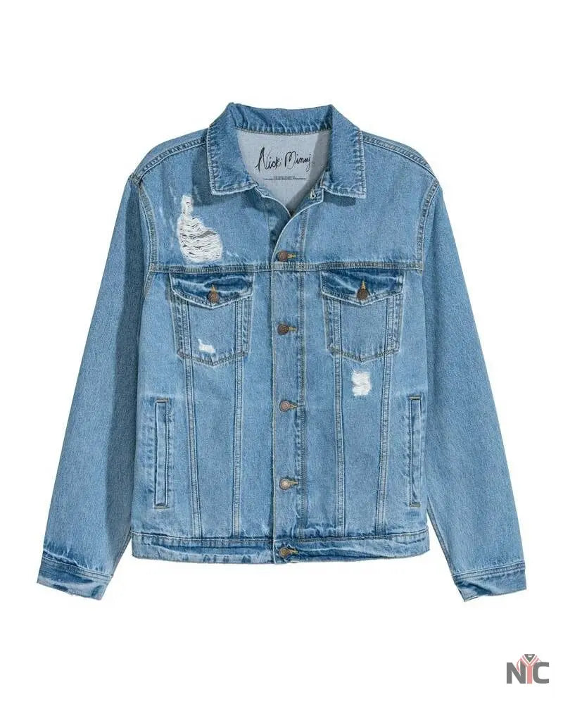 Nicki Minaj H&M Denim Jacket NYC Jackets