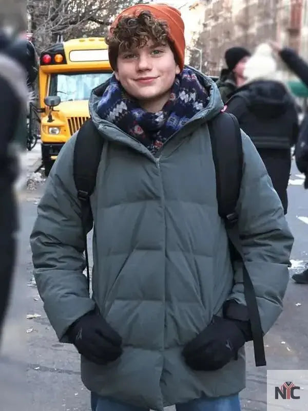 Noah Benson Law and Order SVU S26 Puffer Coat NYC Jackets