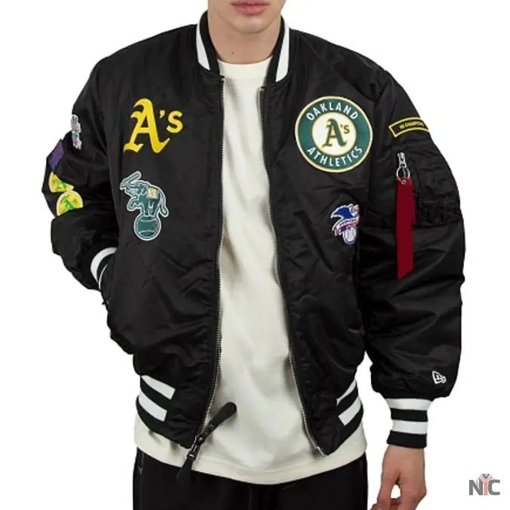 Oakland Athletics Bomber MA-1 Jacket NYC Jackets
