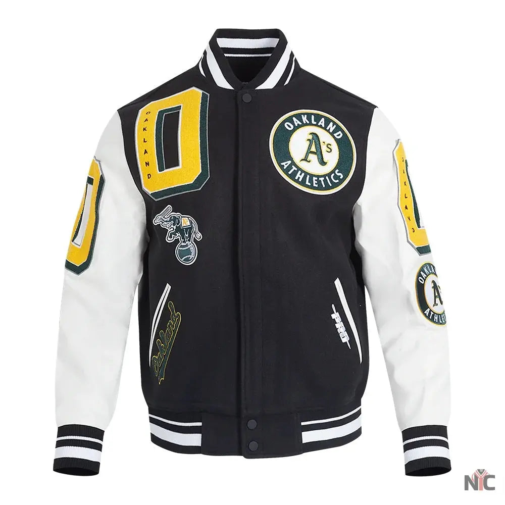 Oakland Athletics Mashup Varsity Jacket NYC Jackets