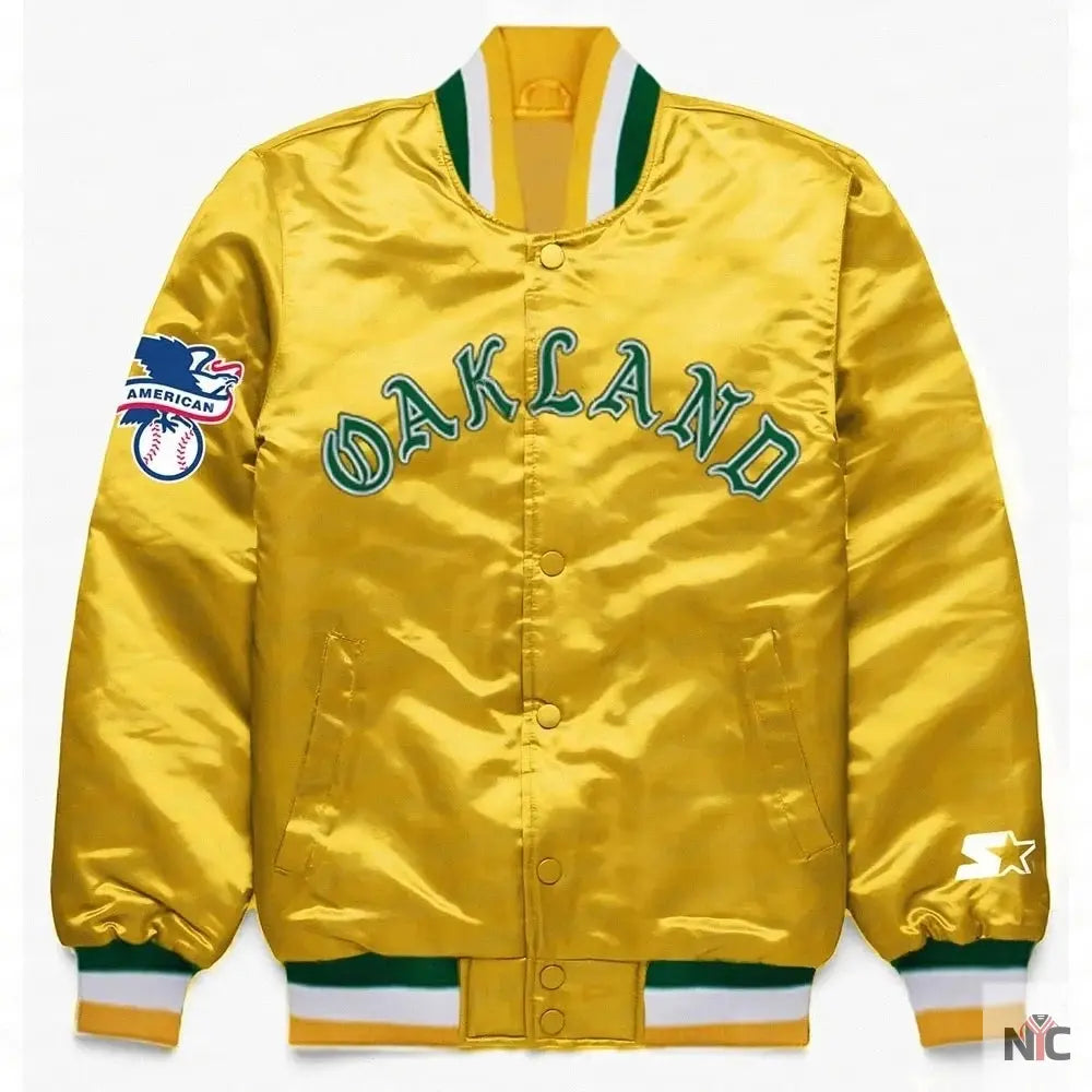 Oakland Athletics Yellow Jacket NYC Jackets