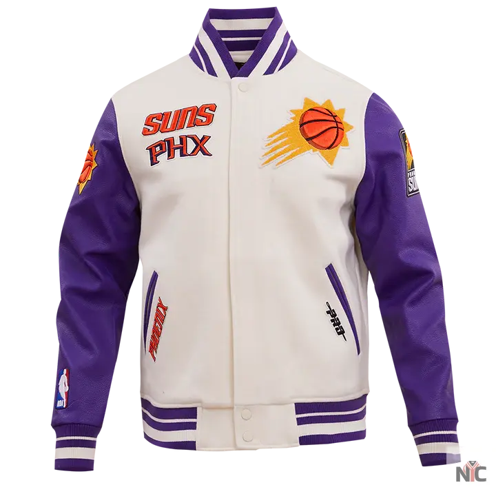 Phoenix Suns Retro Classic Rib Wool Varsity Jacket NYC Jackets