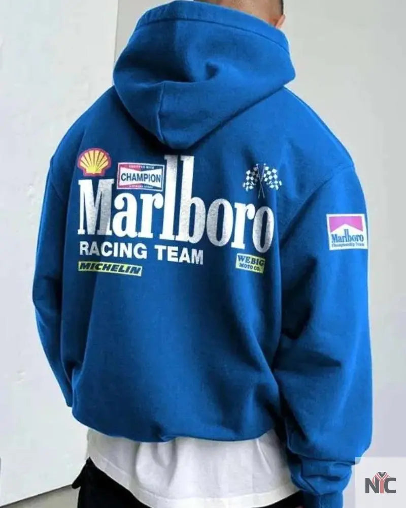 Pullover Marlboro Racing Hoodie NYC Jackets
