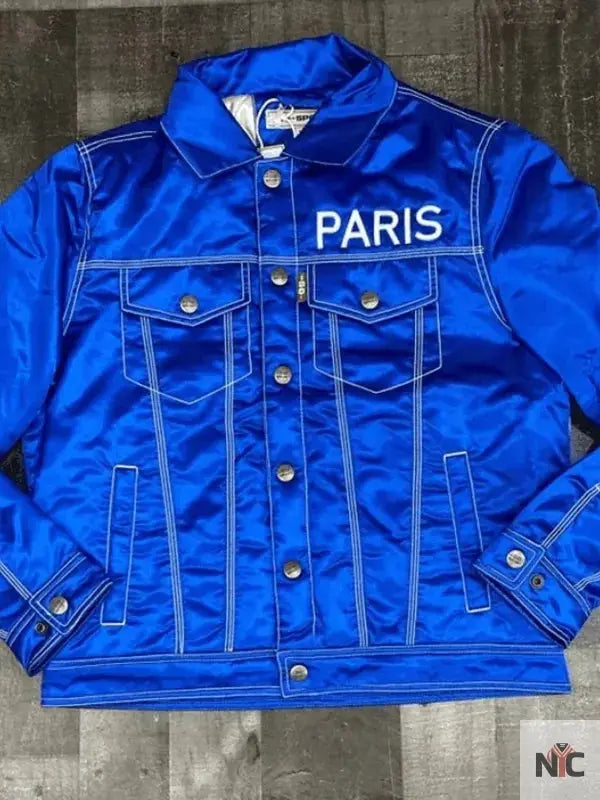 Red Peppers Paris Blue Jacket NYC Jackets