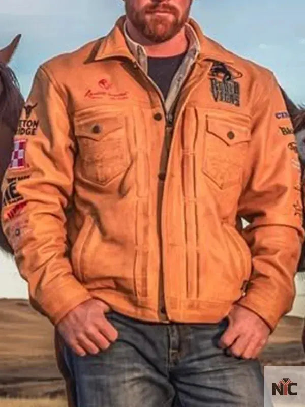 Rodeo Vegas 2024 PFR Brown Leather Jacket NYC Jackets