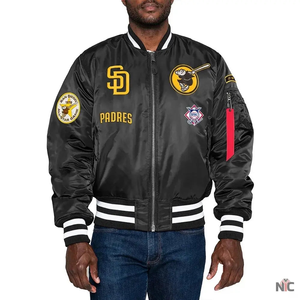 San Diego Padres Bomber MA-1 Jacket NYC Jackets