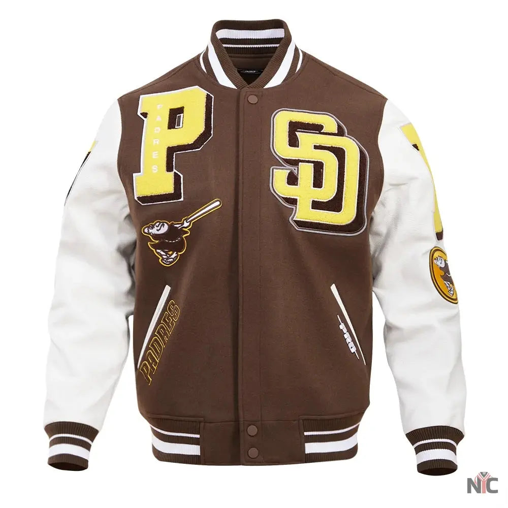 San Diego Padres Mashup Varsity Jacket NYC Jackets