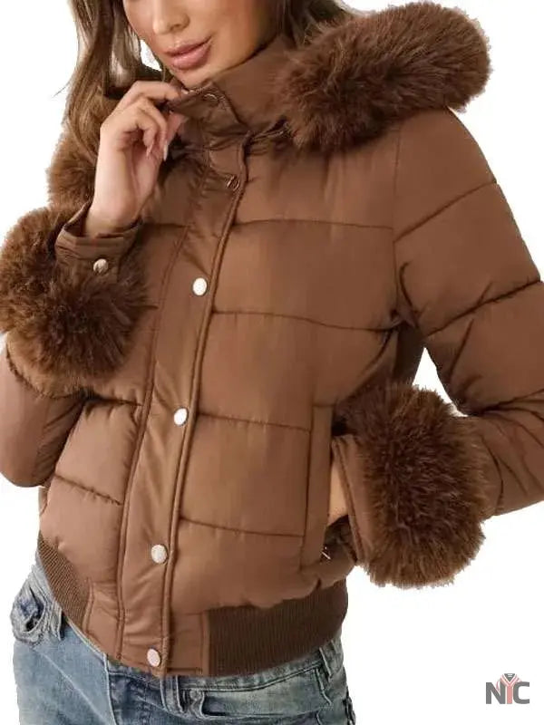Sherry Dope Thief S01 Brown Fur Jacket NYC Jackets