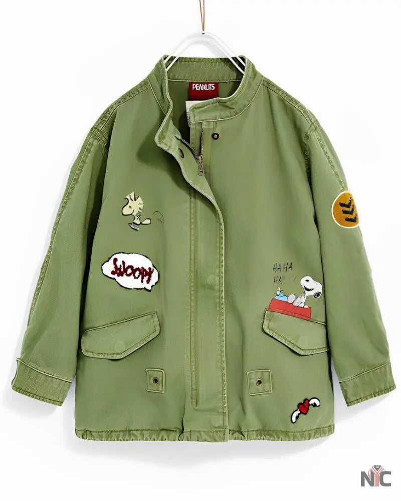 Snoopy Military Patch Jacket NYC Jackets
