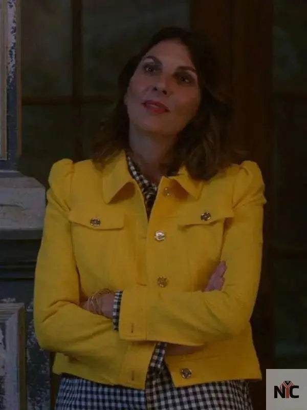 Sophie Devereaux Leverage Redemption Yellow Jacket NYC Jackets