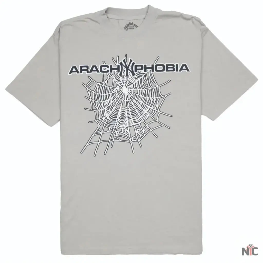 Sp5der Arach NY Phobia Grey Tee NYC Jackets