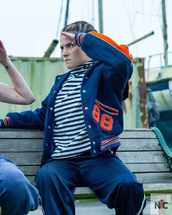 Such Brave Girls S02 Lizzie Davidson Blue Varsity Jacket NYC Jackets