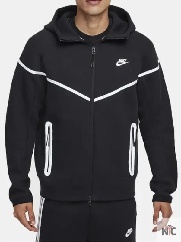 Tech Windrunner Black Reflective Jacket NYC Jackets