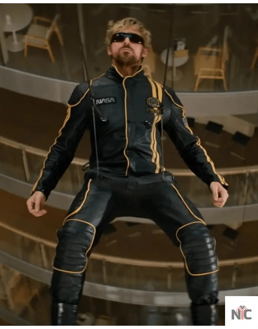 The Fall Guy 2024 Ryan Gosling NASA Leather Tracksuit NYC Jackets