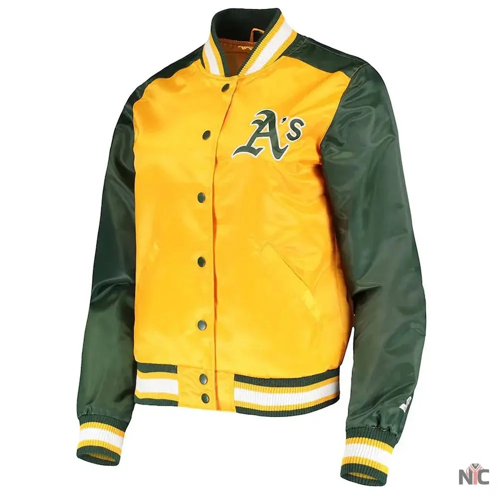 The Legend Oakland Athletics Satin Jacket NYC Jackets